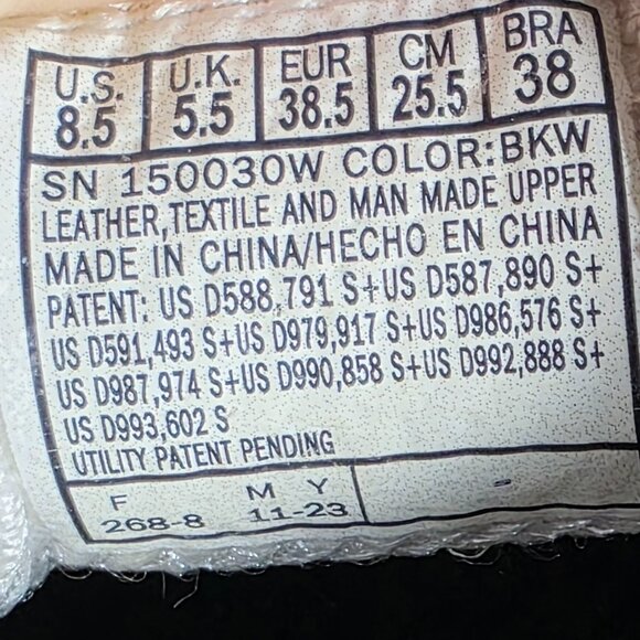 Skechers D'Lites 150030W Slip Ins Air Cooled Memory Foam Shoes Womens 8.5 WIDE - Picture 15 of 16